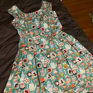 Tea Time Pattern Dress